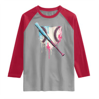 Baseball Home Plate Drip With Sprinkles Raglan Shirt