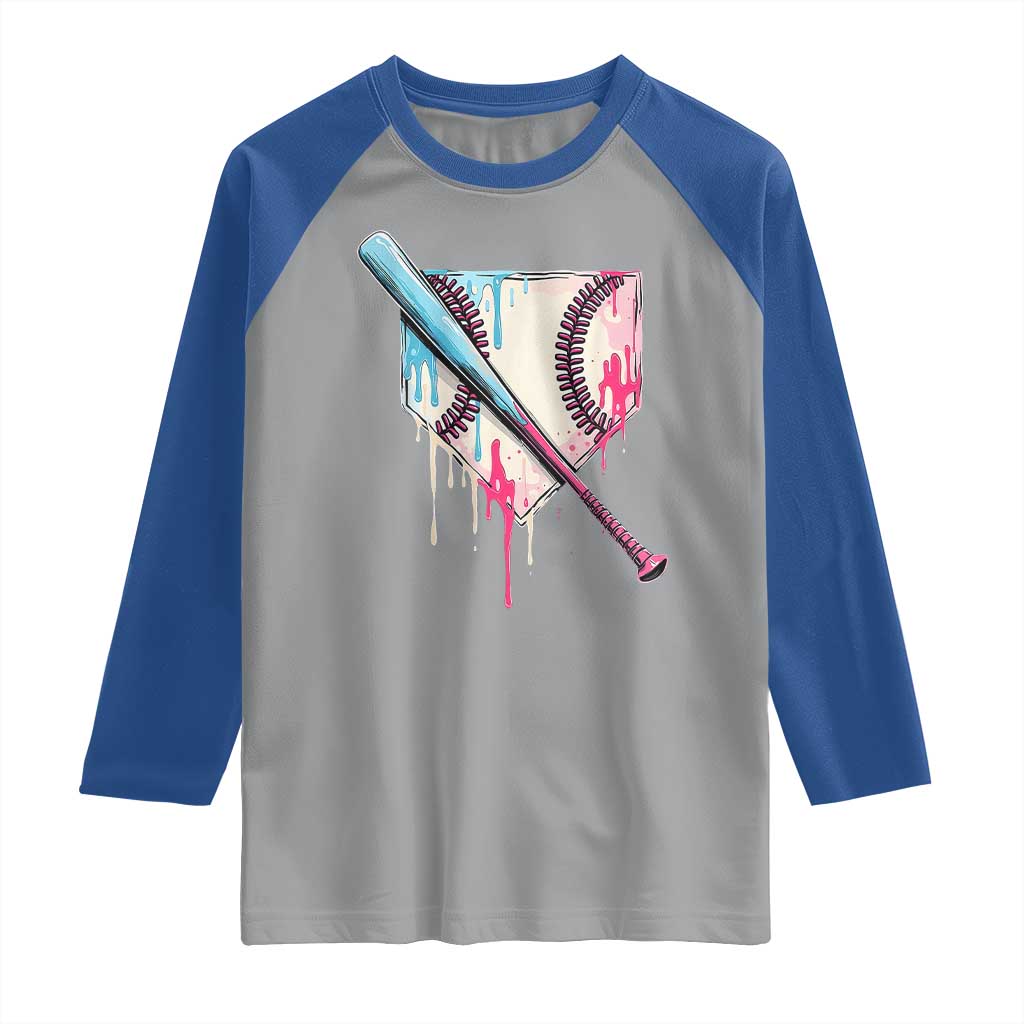 Baseball Home Plate Drip With Sprinkles Raglan Shirt