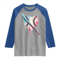 Baseball Home Plate Drip With Sprinkles Raglan Shirt