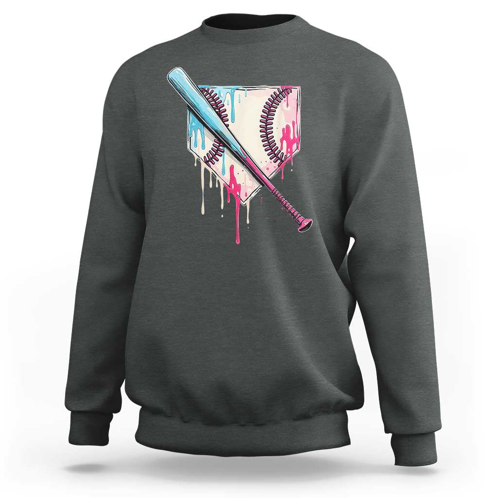 Baseball Home Plate Drip With Sprinkles Sweatshirt