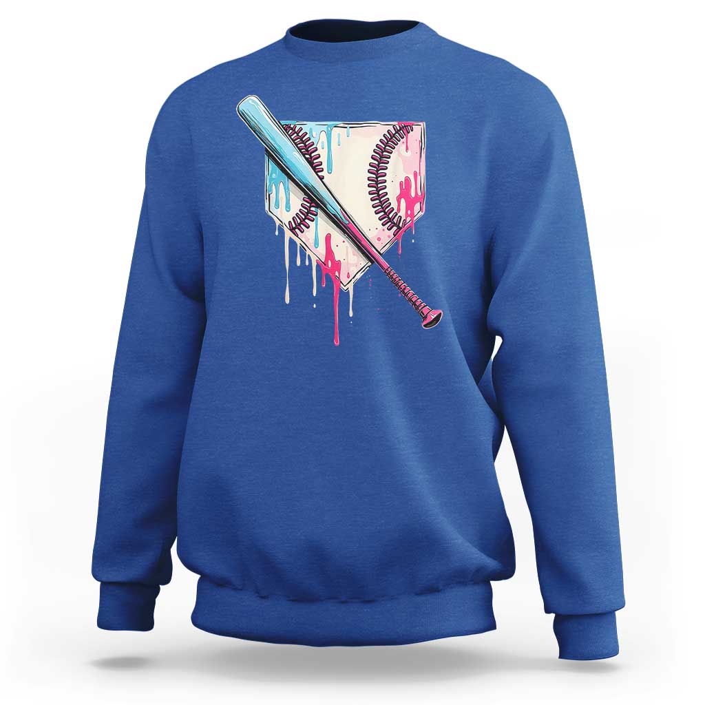 Baseball Home Plate Drip With Sprinkles Sweatshirt