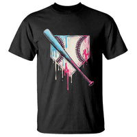 Baseball Home Plate Drip With Sprinkles T Shirt