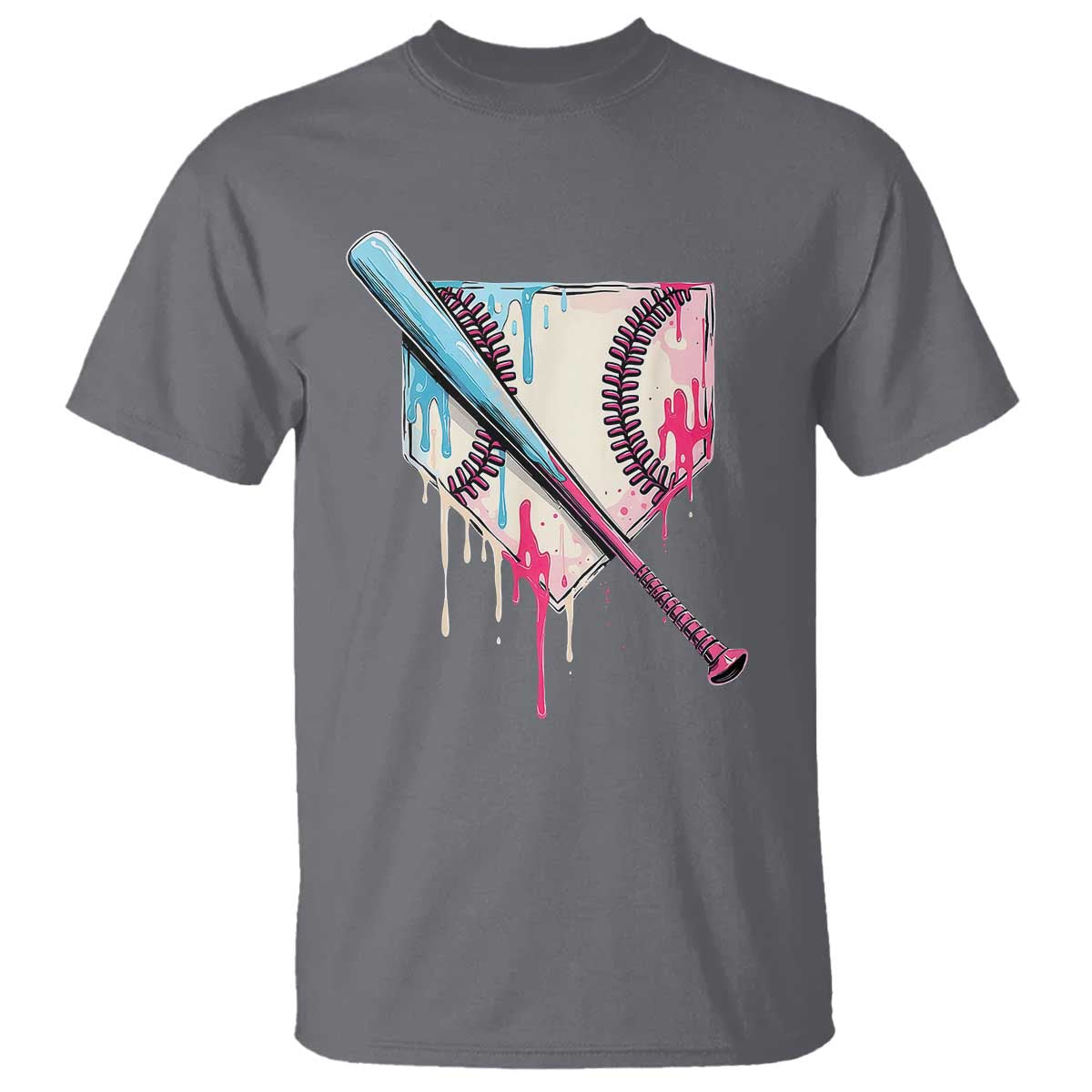 Baseball Home Plate Drip With Sprinkles T Shirt