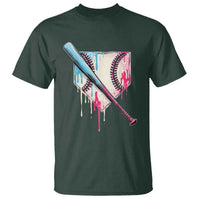 Baseball Home Plate Drip With Sprinkles T Shirt