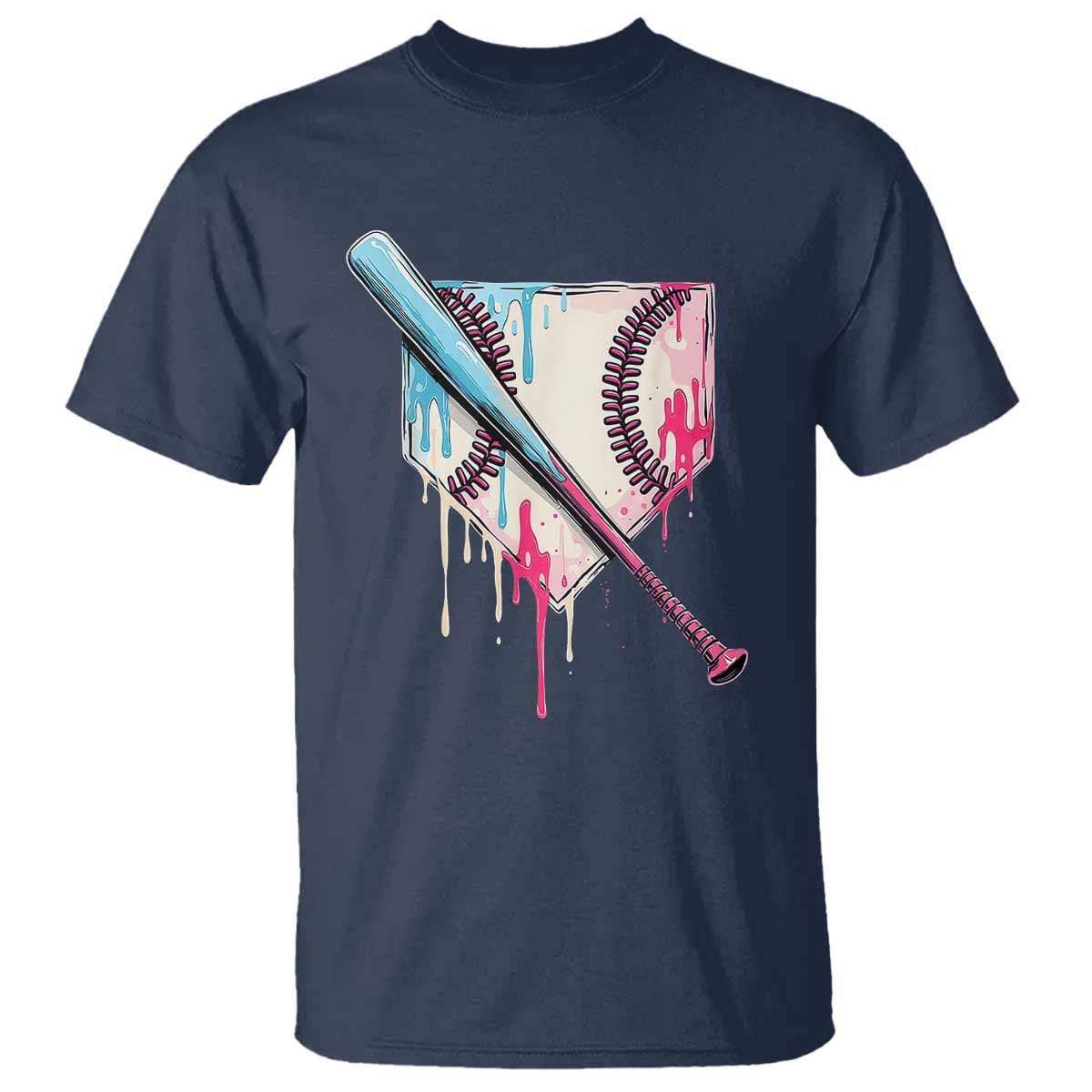 Baseball Home Plate Drip With Sprinkles T Shirt