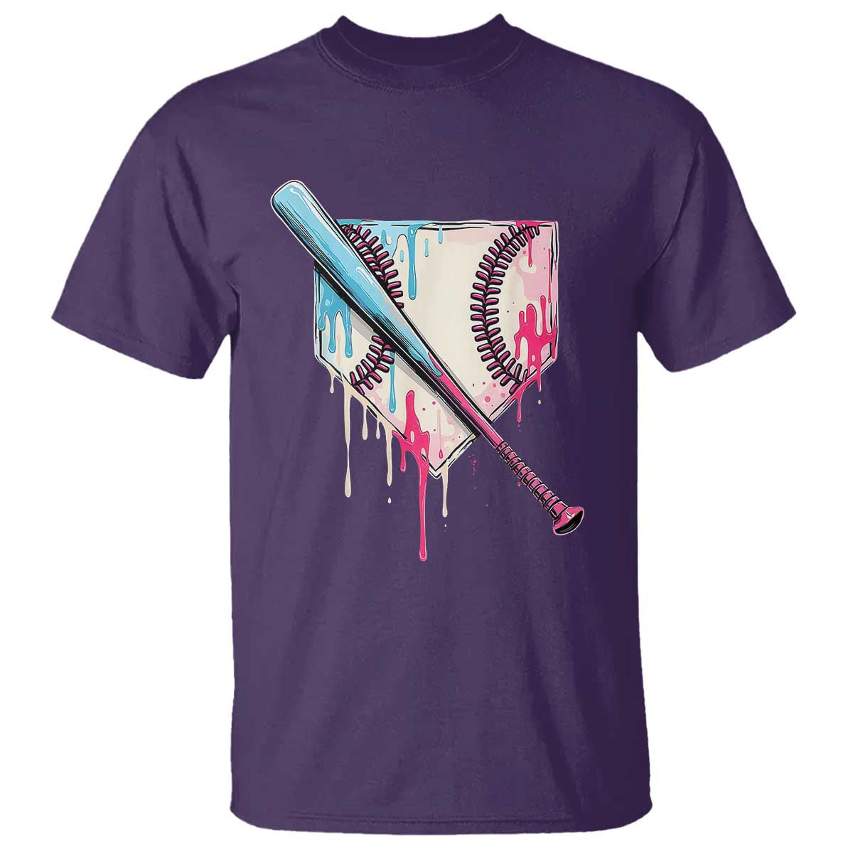 Baseball Home Plate Drip With Sprinkles T Shirt