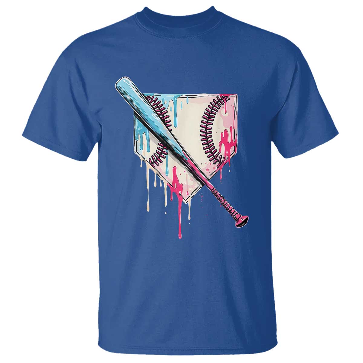 Baseball Home Plate Drip With Sprinkles T Shirt