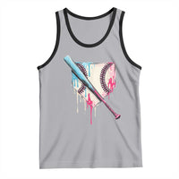 Baseball Home Plate Drip With Sprinkles Tank Top