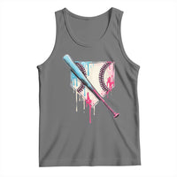 Baseball Home Plate Drip With Sprinkles Tank Top