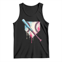 Baseball Home Plate Drip With Sprinkles Tank Top