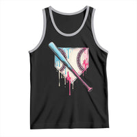 Baseball Home Plate Drip With Sprinkles Tank Top