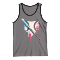 Baseball Home Plate Drip With Sprinkles Tank Top