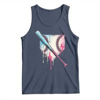Baseball Home Plate Drip With Sprinkles Tank Top
