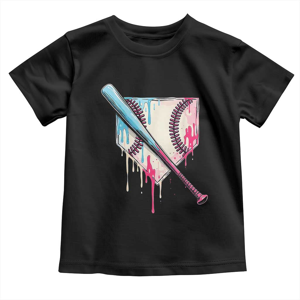 Baseball Home Plate Drip With Sprinkles Toddler T Shirt