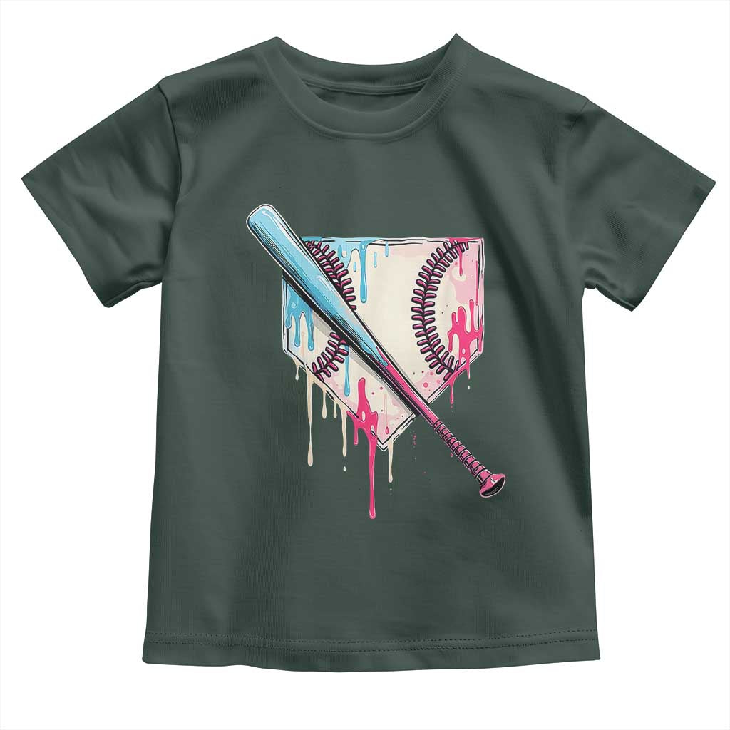 Baseball Home Plate Drip With Sprinkles Toddler T Shirt