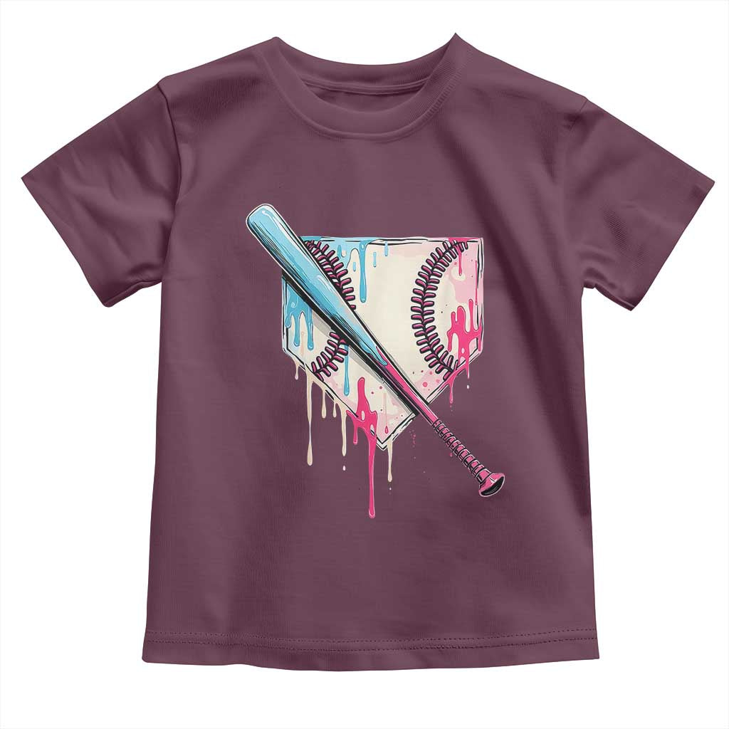 Baseball Home Plate Drip With Sprinkles Toddler T Shirt