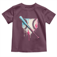 Baseball Home Plate Drip With Sprinkles Toddler T Shirt