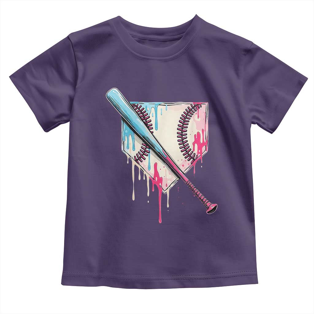 Baseball Home Plate Drip With Sprinkles Toddler T Shirt