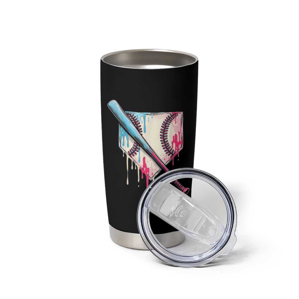 Baseball Home Plate Drip With Sprinkles Tumbler Cup
