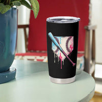 Baseball Home Plate Drip With Sprinkles Tumbler Cup