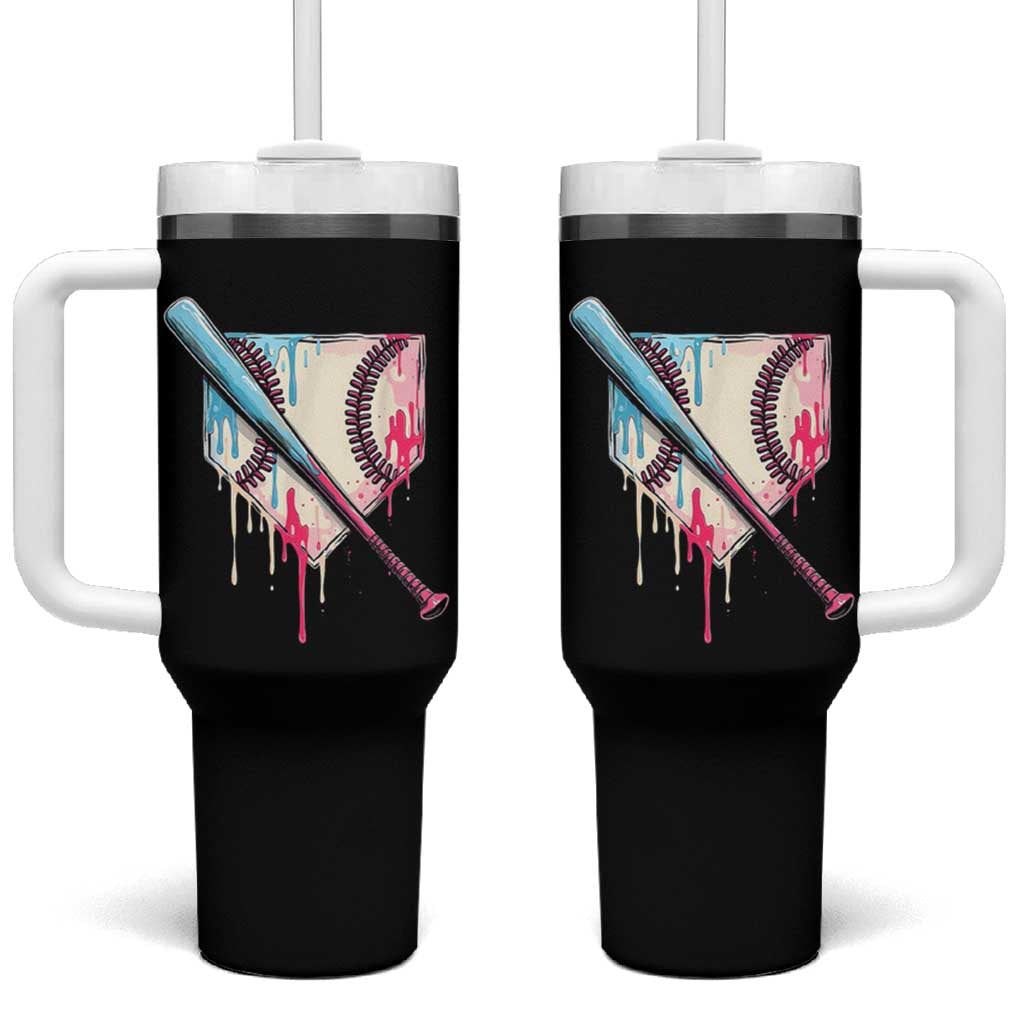 Baseball Home Plate Drip With Sprinkles Tumbler With Handle