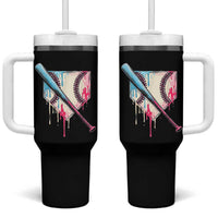 Baseball Home Plate Drip With Sprinkles Tumbler With Handle