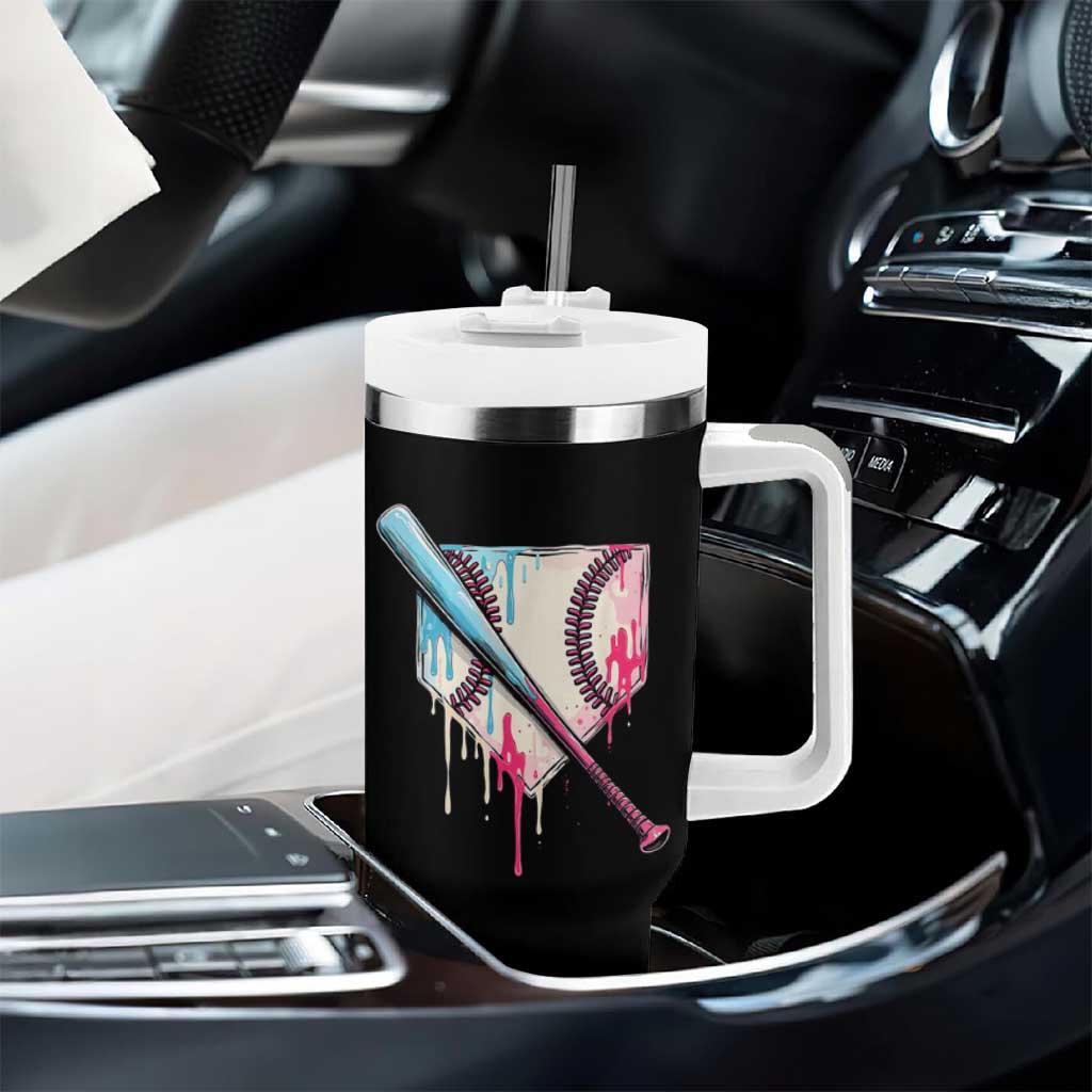 Baseball Home Plate Drip With Sprinkles Tumbler With Handle