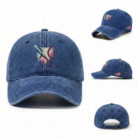 Baseball Home Plate Drip With Sprinkles Washed Cotton Baseball Cap