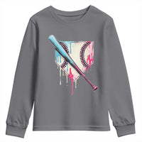 Baseball Home Plate Drip With Sprinkles Youth Sweatshirt