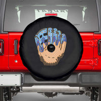 Blue Ice Cream Cone Baseball Glove Drip Spare Tire Cover