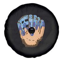 Blue Ice Cream Cone Baseball Glove Drip Spare Tire Cover