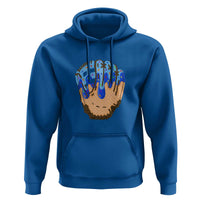 Blue Ice Cream Cone Baseball Glove Drip Hoodie