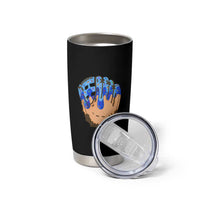 Blue Ice Cream Cone Baseball Glove Drip Tumbler Cup