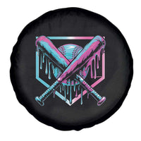 Baseball Drip Ice Cream Dripping Spare Tire Cover TS02