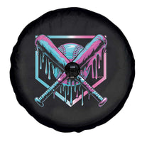 Baseball Drip Ice Cream Dripping Spare Tire Cover TS02