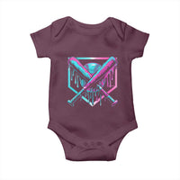 Baseball Drip Ice Cream Dripping Baby Onesie TS02