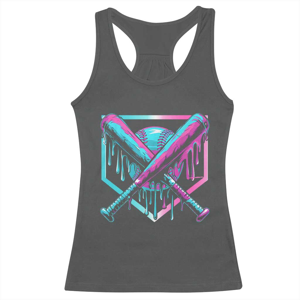 Baseball Drip Ice Cream Dripping Racerback Tank Top TS02