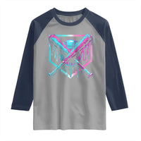 Baseball Drip Ice Cream Dripping Raglan Shirt TS02