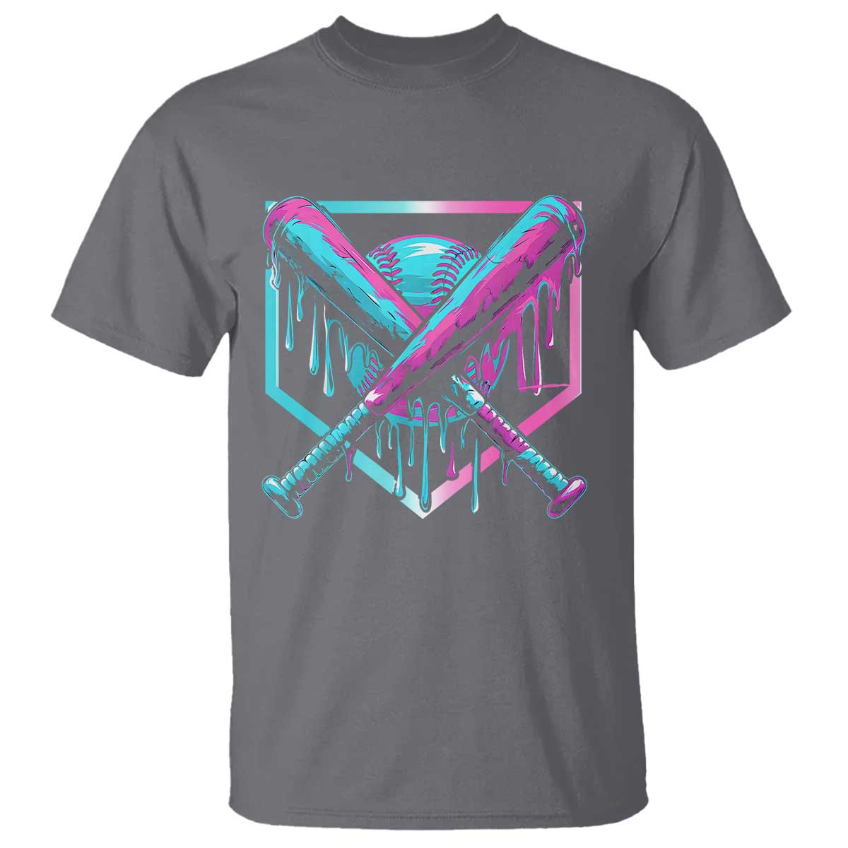 Baseball Drip Ice Cream Dripping T Shirt TS02