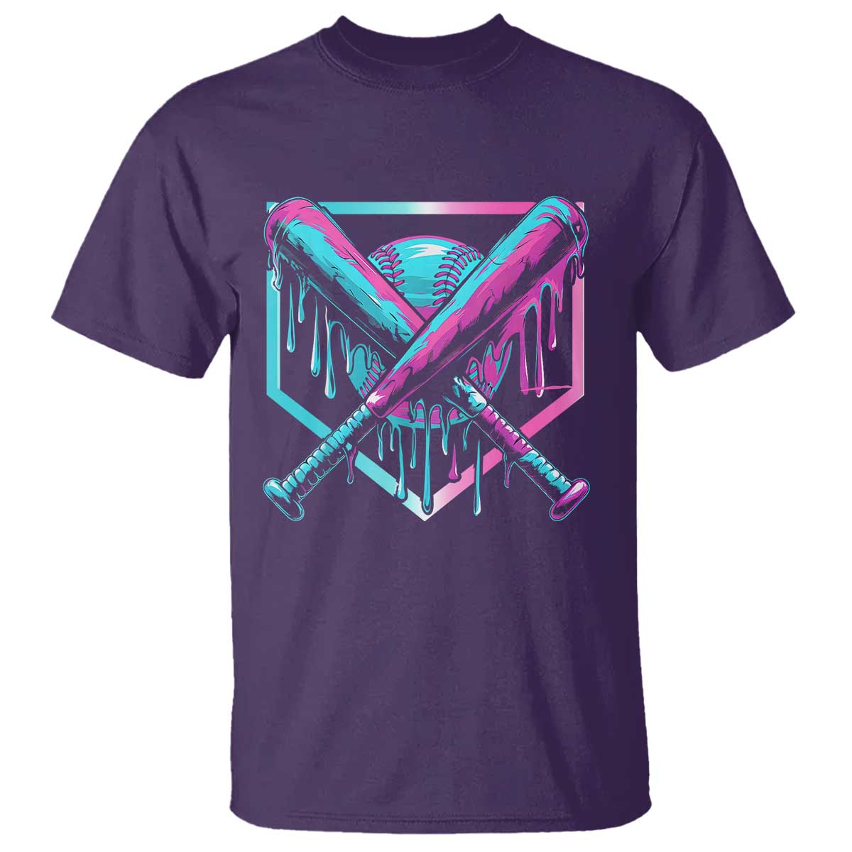Baseball Drip Ice Cream Dripping T Shirt TS02