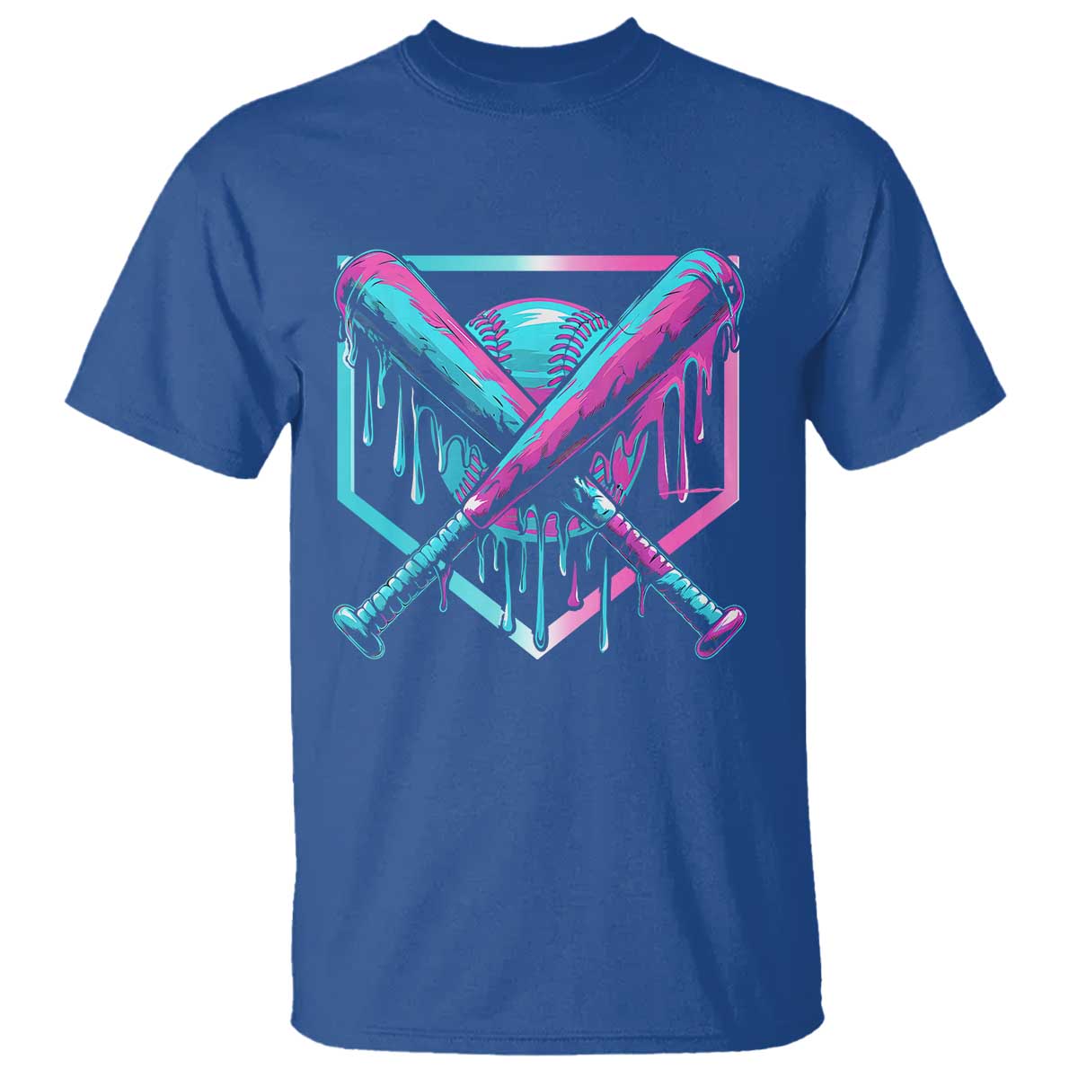 Baseball Drip Ice Cream Dripping T Shirt TS02