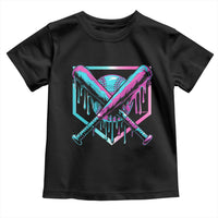 Baseball Drip Ice Cream Dripping Toddler T Shirt TS02