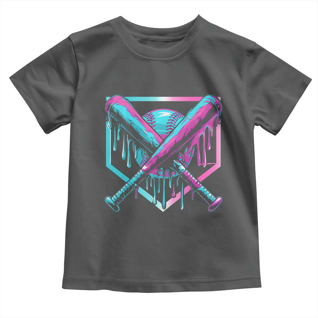 Baseball Drip Ice Cream Dripping Toddler T Shirt TS02