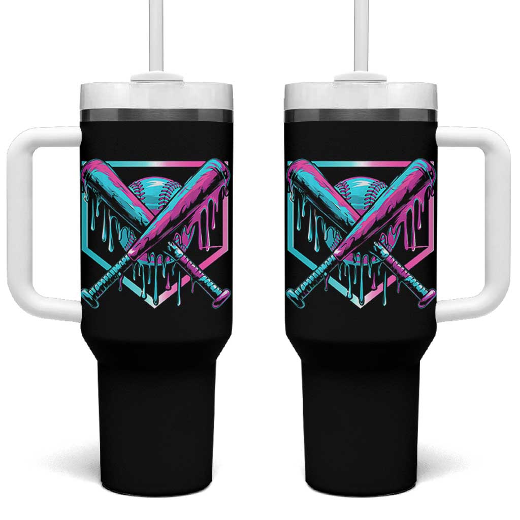 Baseball Drip Ice Cream Dripping Tumbler With Handle TS02