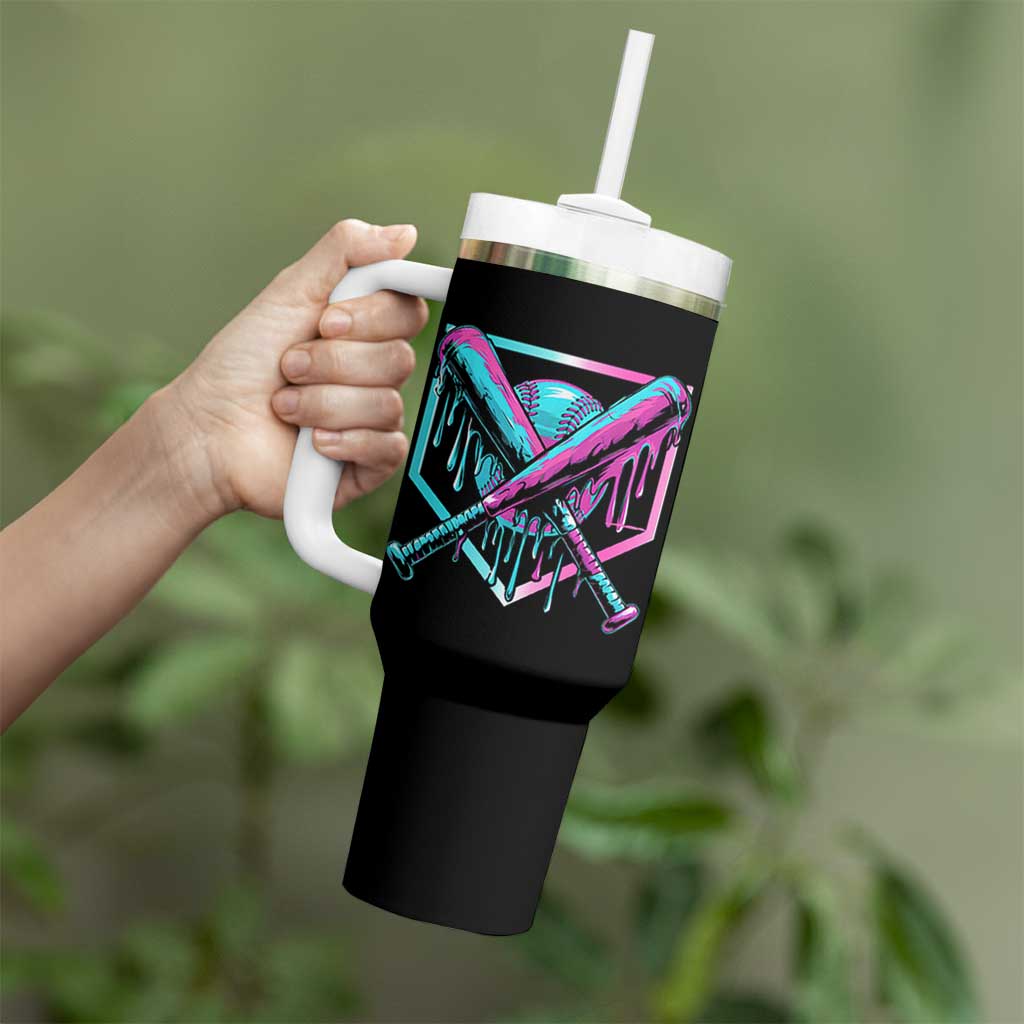 Baseball Drip Ice Cream Dripping Tumbler With Handle TS02