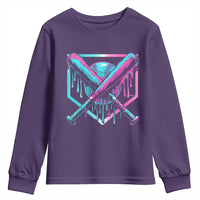 Baseball Drip Ice Cream Dripping Youth Sweatshirt TS02