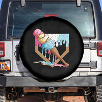 Baseball Home Ice Cream Dripping Spare Tire Cover