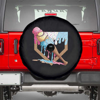 Baseball Home Ice Cream Dripping Spare Tire Cover
