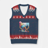Baseball Home Ice Cream Dripping V-Neck Knit Sweater Vest - Wonder Print Shop
