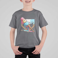 Baseball Home Ice Cream Dripping T Shirt For Kid